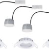 Lampa łazienkowa LED do wbudowania Paulmann Coin 93956 21 W biały (matowy) 380 lm