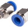Złączka pneumatyczna R 1/8 męskie Wciskane 10 mm RS PRO Adapter gwintowany prosty R 1/8 męskie