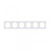 Ramka sześciokrotna Exen seria Karell biała K106/01E