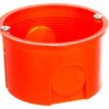 Puszka Podtynkowa 60Mm Z Wkrętami Czerwona Pk-60 Pro 0281-01 /100Szt/