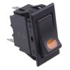 Yellow 12V LED Rectangle Rocker Switch SPST 20A R13-220BA-01