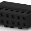 Socket housing, 14 pole, pitch 2 mm, straight, black, 1-2316109-4