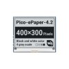 E-Paper E-Ink 4,2'' 400×300px SPI - wyświetlacz z nakładką do Raspberry Pi Pico - czarno-biały - Waveshare 20344