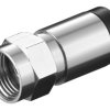 Wtyk F kompresyjny 7,0 mm adapter zaciskowy z cynku z niklowymi...