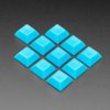 Adafruit Blue DSA Keycaps for MX Compatible Switches - 10 pack