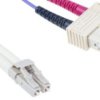 Kabel światłowodowy, średnica: 50/125μm, OM3 Wielomodowy, Fioletowy, LC/SC