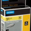 18054 DYMO IND heat-shrink tubing, 9 mm, black/yellow