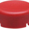 Push button, round, Ø 17 mm, (H) 6.8 mm, red, for single pushbutton, 840.000.071