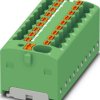 Distribution block, push-in connection, 0.34-4.0 mm², 41 A, 6 kV, green, 1047422