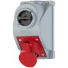 Gniazdo siłowe stałe z wyłącznikiem L-0-P 5p 16A 400V PCE