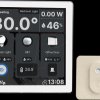 SHELLY_WD_HT_BUNDLE_W Shelly Wall Display, 4 Zoll, weiß + BLU H&T, ivory