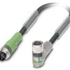 Kabel do czujników/elementów wykonawczych Phoenix Contact SAC-3P-M 8MS/1,0-PUR/M 8FR-2L 1693348, złącze żeńskie M8, kąto