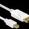 83484 Displayport mini > Displayport 5.0 m cable, white