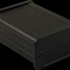 Aluminum enclosure, (L x W x H) 80 x 59 x 31 mm, black (RAL 9005), IP65, 1457C801BK