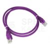 Patchcord UTP kat.6A kabel sieciowy LAN 2x RJ45 linka LSOH fioletowy 0,25m Alantec