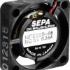 SEPA MFB25B05 Wentylator osiowy 5 V/DC 23 l/min (D x S x W) 25 x 25 x 6.5 mm