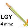 Przewód LGY 4,0 mm2 żółto-zielony (450/750V) jednożyłowy linka H07V-K (krążki 100m) 18904203 NKT