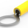 Insulated ring cable lug, 3.0-6.0 mm², AWG 12 to 10, 13.08 mm, M12, yellow, 52077
