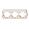 TREND Ramka pozioma potrójna beżowy 1RH-3