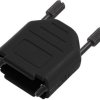 encitech DPPK09-FMBK-K 6260-0111-01 Obudowa złącza D-SUB Ilość styków: 9 poliamid 180 ° czarny 1 szt.
