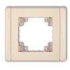 Kompletna Ramka Uniwersalna Pojedyncza Beżowy 1Fr-1
