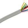 Przewód; do transmisji danych; Technotronik; LIYY; 8x0,14mm2; linka; Cu; szary; PVC; okrągły; 300V; zwój 200m; Technokabel; RoHS