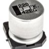 Kondensator 220 μF 63 V dc Montaż powierzchniowy Panasonic Lutowie 200