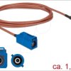 89669 HF cable, FAKRA C socket > FAKRA C plug, 1.8m