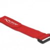 Delock Opaska kablowa na rzepy (D x S) 280 mm x 38 mm czerwony 3 szt.
