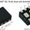 SiA811ADJ P-Channel 20 V (D-S) MOSFET with Schottky Diode