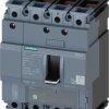 Wyłącznik kompaktowy MCCB, Typ N, 4-biegunowy, 125A, 690V, 600V, Siemens, 3VA1