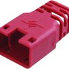 Cable grommet, cable Ø 6 mm, without detent lever protection, L 22.35 mm, plastic, red, 100001195