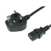 TruConnect 16-1720 1.8m UK Plug IEC C13 Black Mains Lead