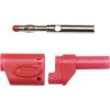 Mueller BU-31104-2 Stackable 4mm Red Banana Plug Insulated Nickel Contacts