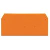 WAGO 279-328 2 x 52mm End and intermediate plate for 279 Series Orange
