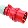 Wtyczka przenośna 16A 5P 400V czerwona IP44 SHARK 015-6