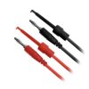 Przewody pomiarowe z haczykami 0,32mm2 1m czerwony + czarny
