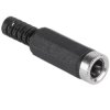 Gniazdo zasilające DC 2,5/5,5 mm złącze proste lutowane na kabel prądu stałego 25szt.