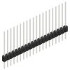 Pin header, 20 pole, pitch 1.27 mm, straight, black, SLM N 1 092 20 Z