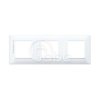 Ramka ozdobna Plana, 2+2+2M, White with antibacterial treatment, 14644.AB.01