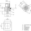 Lutronic 1239 Złącze czujnika/aktuatora do zabudowy M12 złącze męskie do wbudowania 0.50 m Ilość pinów: 8 1 szt.
