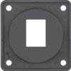 Integro Flow Płytka nośna 1 pojedyncza do gniazd modularnych AMP antracyt 945572505 HAGER
