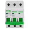 Wyłącznik nadprądowy S bezpiecznik 3-fazowy C32 (C 32A) 3-biegunowy 3P (400V AC) 3-modułowy SB6L GACIA