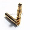 Wtyk i gniazdo GOLD - 3mm - zestaw para 50A banan