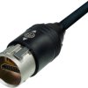 Connection cable, 3 m, black, HDMI plug type A, straight to HDMI plug type A, straight, NKHDMI-3