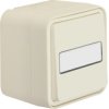 Łącznik uniwersalny z podświetlanym polem opisowym komplet IP55 Berker W.1 biały 30763552