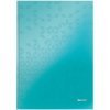 Leitz Notebook WOW A4 Ruled with Hardcover 90g/80 Sheets Ice Blue