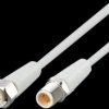 Sensor actuator cable, M12 cable plug, straight, A to M12 cable socket, straight, A, 4 pole/5 pole, 3 m, mPPE, gray, 4 A, EVF105