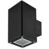 Oprawa Elewacyjna Blok-K-2K-B 2Xgu10 Czarna Hermetyczna Ip44 Kinkiet / Na...