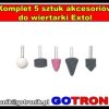 Komplet 5 sztuk akcesoriów do wiertarki Extol